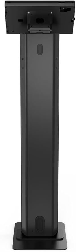 Compulocks iPad Air M2 & M3 11" Apex Enclosure Brandable Floor Stand – Secure Tablet Display Kiosk Mount, Digital Signage, POS Display - Black