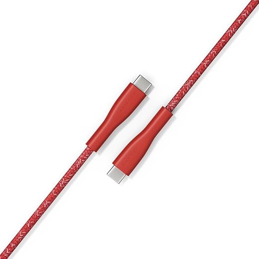 CASETiFY Powerthru USB-C to USB-C Cable (1m/3.3ft) - Meter - Cherry Red