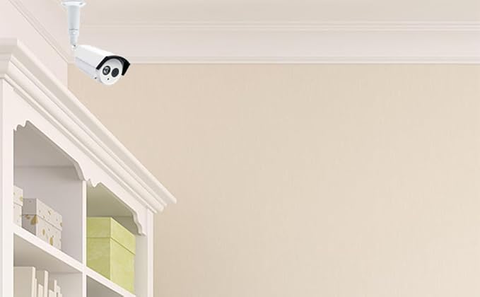 Adjustable Metal Wall Mount Compatible with Arlo, Arlo Pro 2/3/4/5/Ultra/Ultra 2, Ring Stick Up Cam, Ring Indoor Cam(1st Gen), Wyze Cam V3, 360 Degree Adjustable Screwless Bracket (2-Pack White)