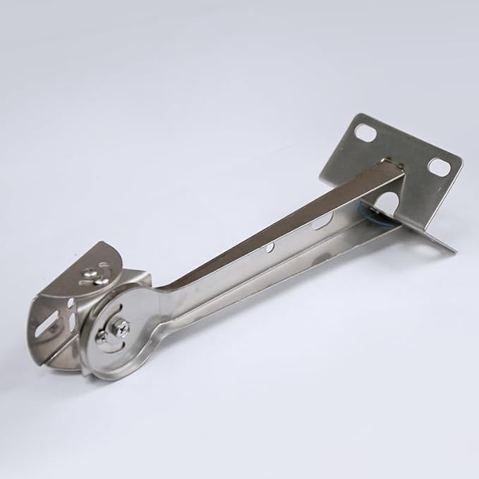 ZT-NET Security Camera Corner Pole Mounting Bracket Stainless Steel Mount with Extension Arm for Surveillance Systems Compatible with CCTV IP Cameras Indoor and Outdoor (Not Included Camera