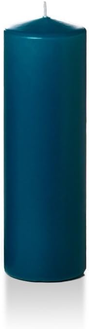 yummi 2.25" x 7" Sapphire Slim Round Pillar Candles - 4 per Pack