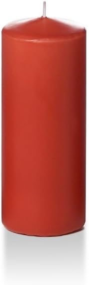 yummi 2.25" x 5" Brick Slim Round Pillar Candles - 4 per Pack