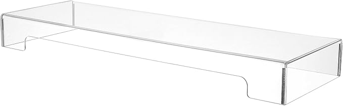 Tofficu Keyboard Cover Acrylic Covers Dust: Clear Computer Keyboard Cover - Anti-Cat Protector - Tablet Keyboard Case for Standard Size PC Computer Desktop (18.5x5.9x1.8 Inch)