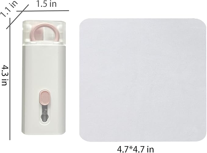 7 in 1 Electronic Cleaner kit - Keyboard Cleaner, Keyboard Cleaning Kit, Laptop Cleaner with Brush, Electronic Cleaner for Airpods pro/Laptop/Phone/Computer/Screen (Give Away a Flannel Cloth) Pink
