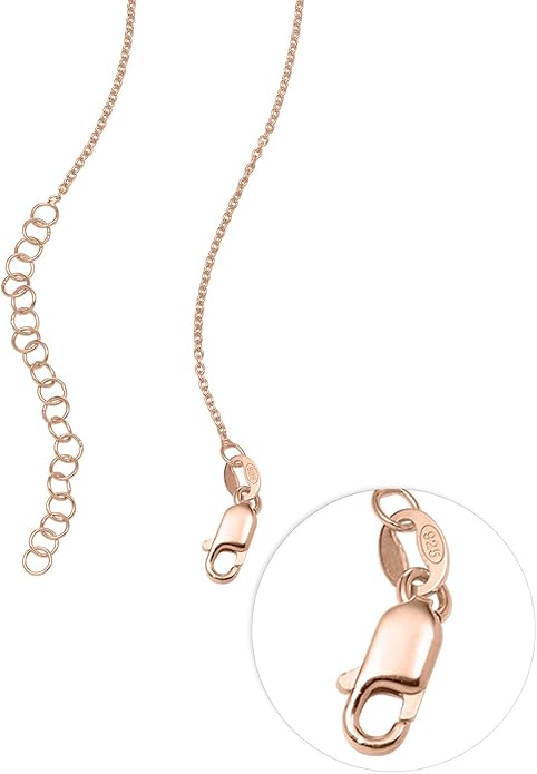 MyNameNecklace Personalized The Balance Charm Necklace with Custom Engraved Beads - Cable/Link Chain - Dainty Gift for Mom, Her - Jewelry for Christmas