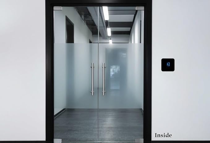 Door Access Control System Kit - Fingerprint, RFID Card, and Password Entry, 600LB Magnetic Lock, Infrared Wireless Switch, Waterproof Door Access Controller with LCD Screen Display