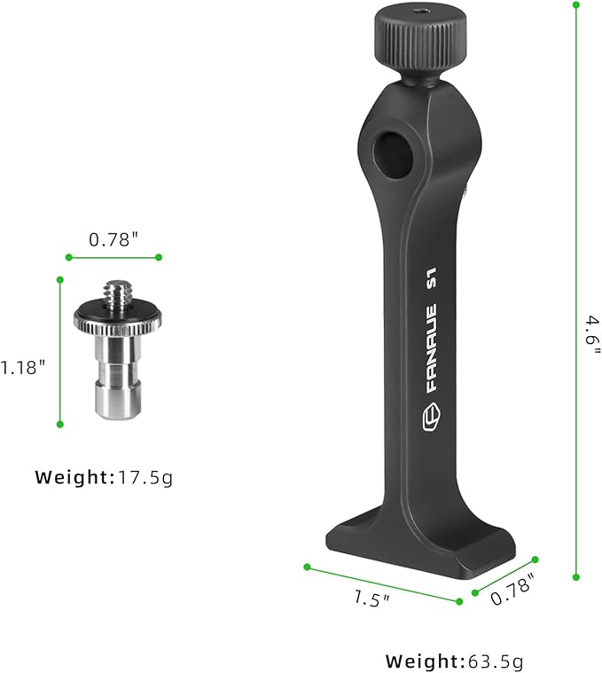 Binocular Tripod Adapter, Binocular Mount 1/4 Inch Threading Mount Aluminium (s1)
