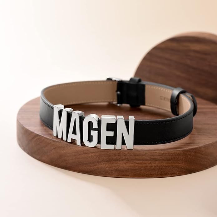 Custom4U Personalized Black Leather Choker Necklace with Picture/Name/Initials/Letters Charm,Custom Made Adjustable Choker Collar Gothic Punk Necklaces Jewelry Gifts for Women