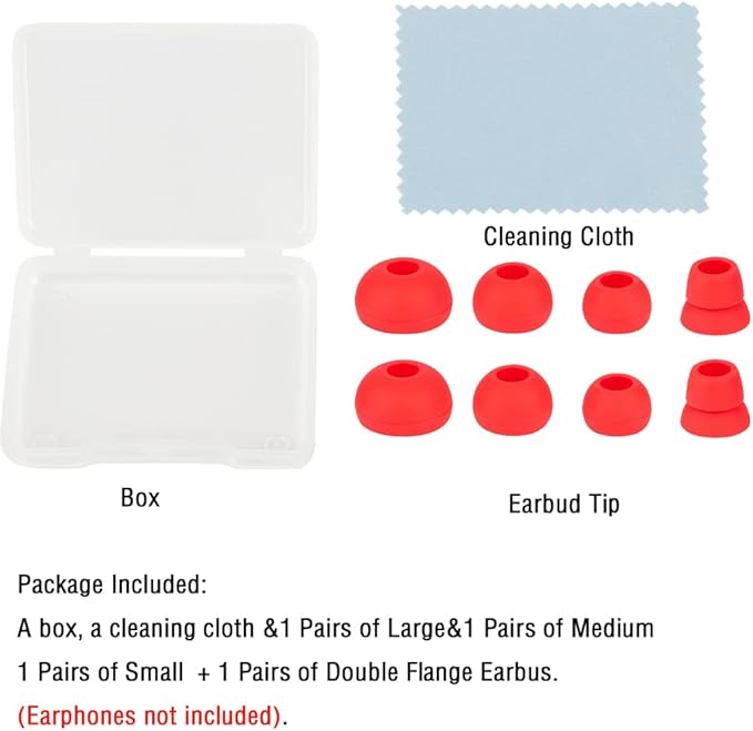 Earbud Replacement Tips Silicone Ear Tips Compatible with Powerbeats 1/2/3 Wireless Beats by Dre Headphones,4 Pairs Earbud Cap