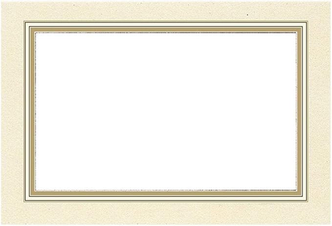 Caspari Gold Border Name Place Cards - Set of 10