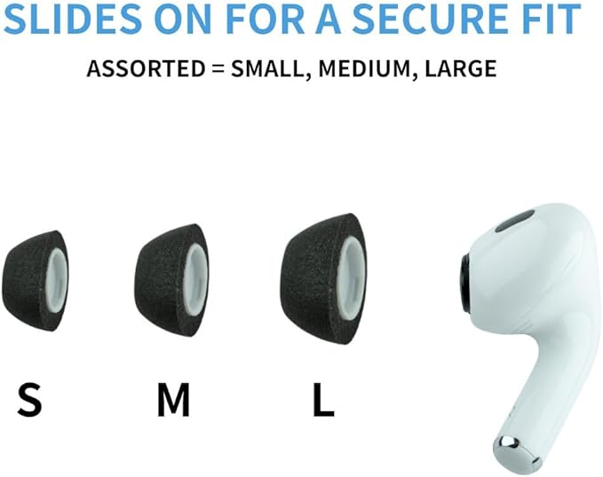 Comply TrueGrip MAX | Premium Memory Foam Replacement Earbud Tips for Apple AirPods Pro 1 & 2 | Long Lasting Comfort, MAX Durability, Secure Fit, Superior Noise Isolation| Green (Medium) (3 Pairs)