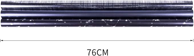 WRAPAHOLIC 30 Inch Navy Blue Wrapping Paper - Jumbo Roll Navy and Silver Constellation Wrapping Paper for Men, Birthday, Holiday, Father's Day, Baby Shower - 3 Rolls - 30 Inch x 120 Inch Per Roll