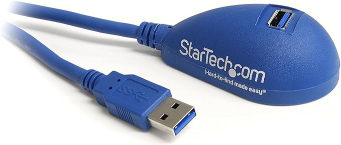 StarTech.com 5 ft Desktop SuperSpeed USB 3.0 Extension Cable - A to A M/F - USB extension cable - USB Type A (M) to USB Type A (F) - 5 ft - black - USB3SEXT5DSK,Blue