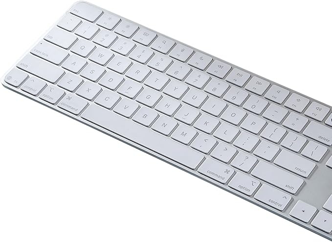 Keyboard Cover for 2024 M4 iMac Magic Keyboard (Model A3119, Touch ID, with Numeric Key) - Ultra Thin, Protective and Clear Keyboard Cover Protector Skin