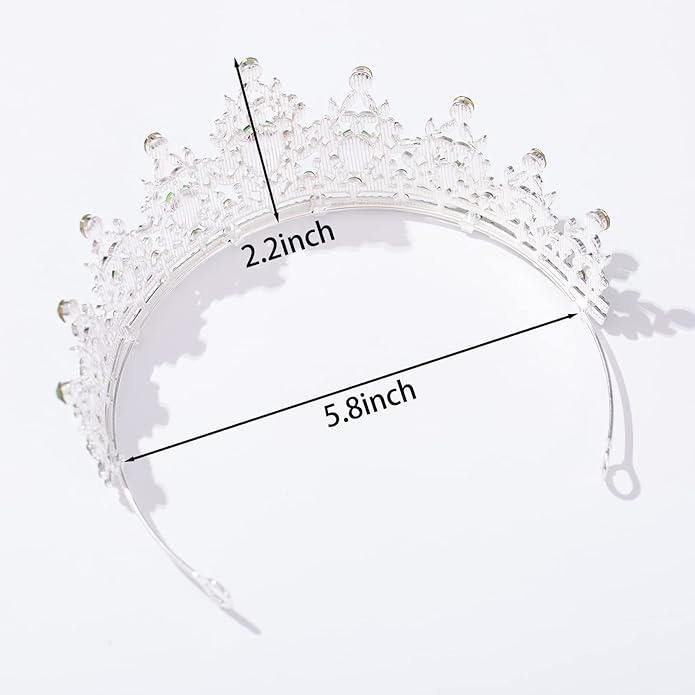 FORSEVEN Crystal Tiaras for Women, Wedding Tiaras and Crowns for Women Tiaras for Birthday Party Princess Crown Hair Accessories Bride Rhinestone Halloween Decorations Headband