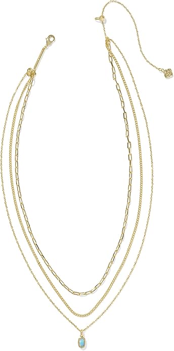 Kendra Scott Mini Elisa Triple Strand Necklace, Fashion Jewelry for Women