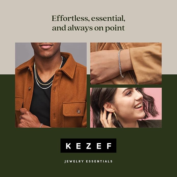 KEZEF 18k Gold Over Sterling Silver 1mm Box Chain Necklace Made in Italy | 925 Sterling Silver Necklace for Women | Rose Gold Chain for Women Men