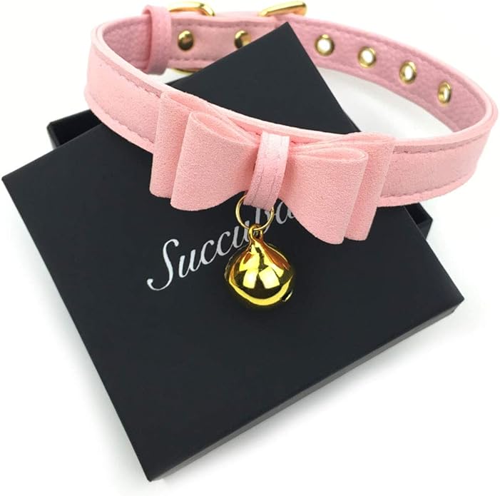 Bell Choker Collar Necklace Lolita Bow Collar Cat Kitty Velvet Necklace