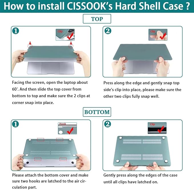 CISSOOK Compatible with MacBook Pro 14 inch Case 2024, 2023-2021 Release M4 A3112 A3185 A3401 M3 A2992 A2918 M2 A2779 M1 A2442 Model, Plastic Hard Shell Case with Keyboard Cover, Beach&Shell