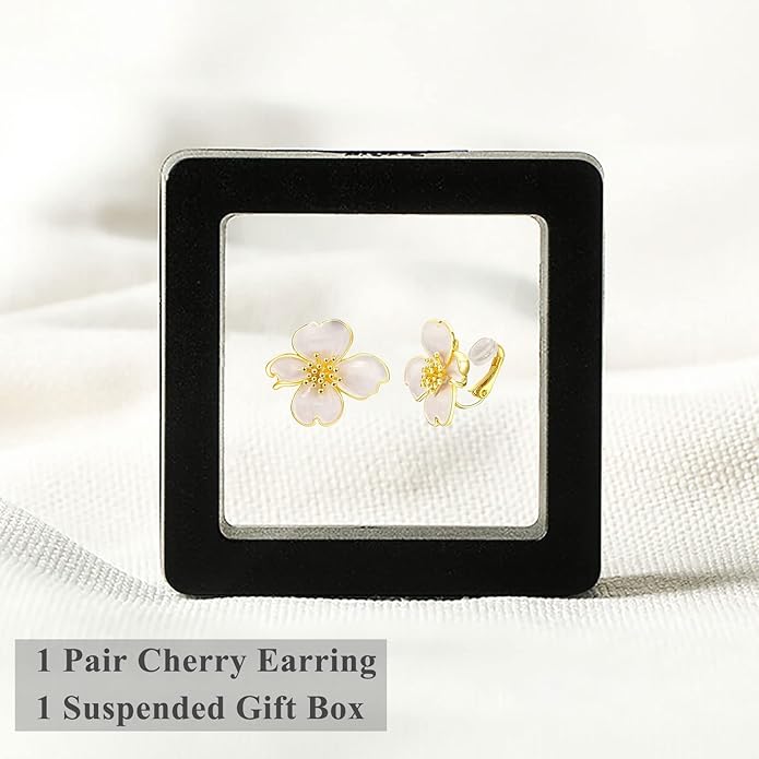 Clip on Earrings Women, 14K Gold Plated Earrings for Sensitive Ears, Fashion Women's Earrings Jewelry Birthday Gift for Wife Grandma Daughter Girls on Christmas Thanksgiving