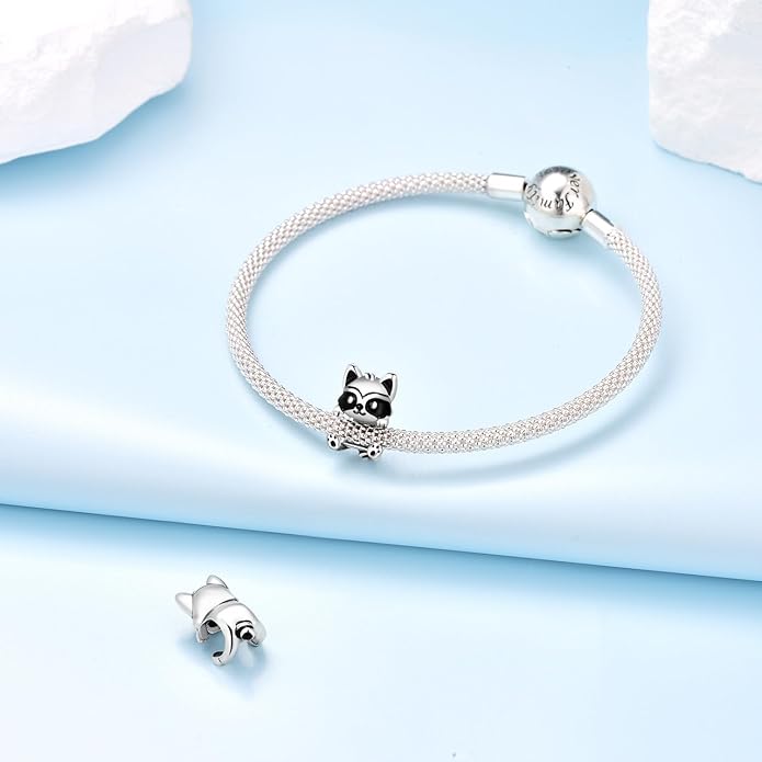 Cute Panda Animal 925 Sterling Silver Charms for Bracelets and Necklace Dangle Pendants Butterfly Elephant Dog Bead Jewelry Present for Women Family Friends
