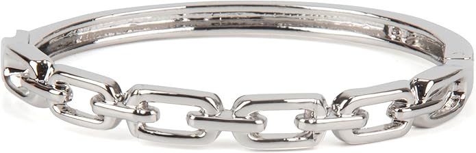 SPUNKYsoul Chain Link Buckle With Rhinestones Cuff Bracelet in Gold, Silver Rose Gold and Gun Metal for Women