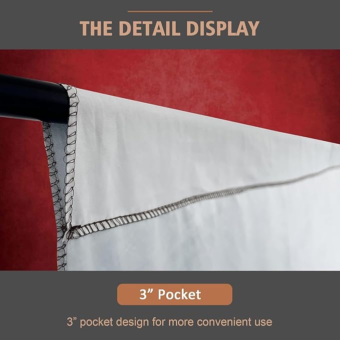 Abstract Professional Photography Backdrop for Portrait Photo Props Booth Background Photoshoot Studio with Polyester Fabric Roller Pocket on Top (6x8ft,Red,No Stand)