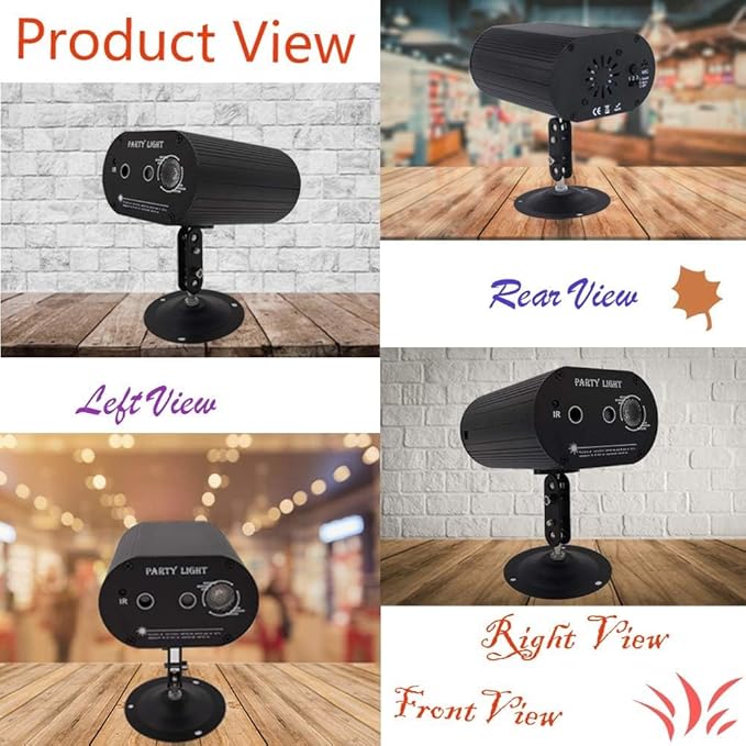 Party Lights Dj Disco Lights,Lamp Sets Strobe Stage Light Sound Activated Laser Light Stage Projector with Remote Control for Gift Parties Decorations Christmas Halloween Club Karaoke KTV Bar