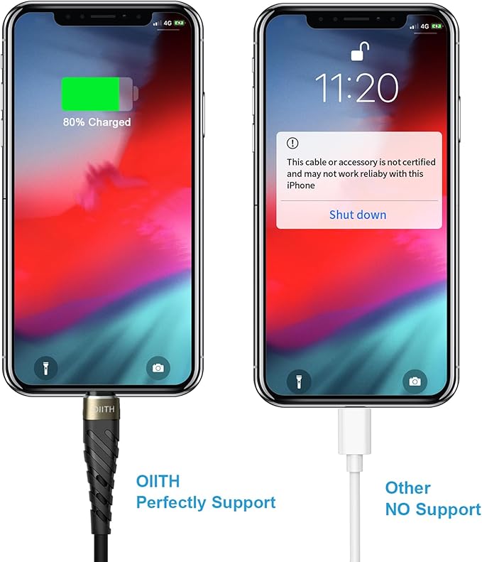 OIITH 3FT Gold 3Pack USB Type C to USB A 3A Fast Charging Cable for iPhone 15/15 Plus/15 Pro/15 Pro Max/Samsung/Pad/Laptop/LG