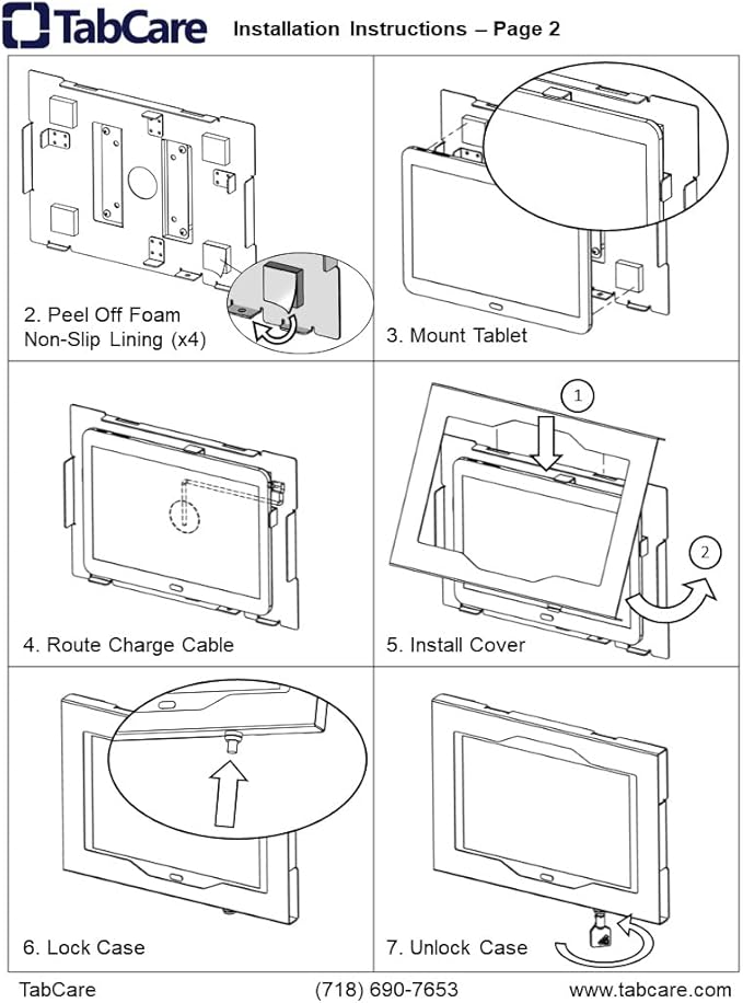 TABcare Locking Anti-Theft Metal Case for iPad Pro 13" for Kiosk, POS, Store, Show Display, Time Clock (White, iPad Pro 13)