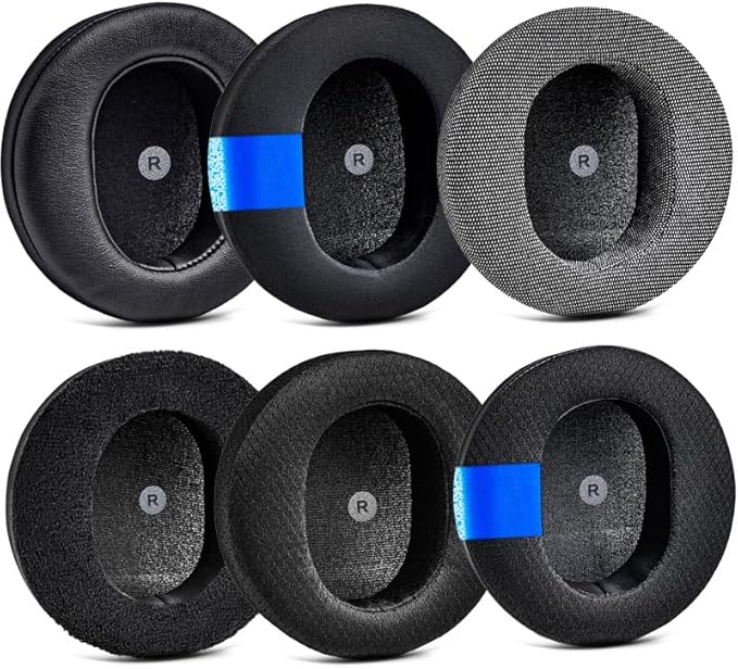 TRANSTEK Replacement Earpads Compatible with Audeze Maxwell Headphones, Maxwell Replacement Ear Cushion, Thickness and Noise Isolation Foam (Cooling Gel Mesh)