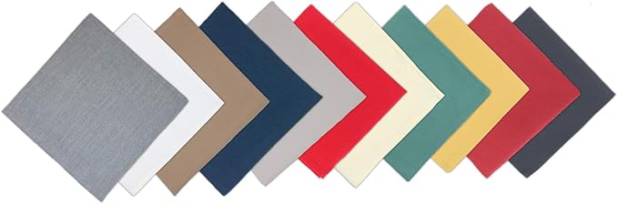 Arkwright Restaurant Cloth Napkins - (Pack of 25) Spun Polyester Dinner Napkin with Hemmed Edges - Ideal for Dinner, Wedding, Party, Banquet, Kitchen, 20 x 20 in, Chambray Grey