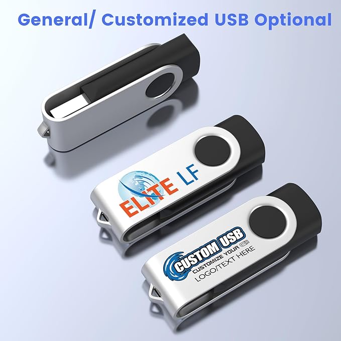 ABLAZE 2GB USB Flash Drive 50 Pack, USB 2.0 Thumb Drives Bulk Memory Sticks Pendrives 50PCS (Black)