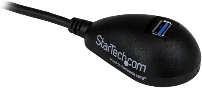StarTech.com 5ft SuperSpeed USB 3.0 Extension Cable for Desktop - STP - USB-A Male to USB-A Female Cable for Computer - Black (USB3SEXT5DKB)