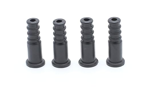 THE CIMPLE CO Coaxial Cable Weather Boot - RG6 Connectors RG59 Ends Coaxial Boots - Weatherproof (Black) - Pack of 10