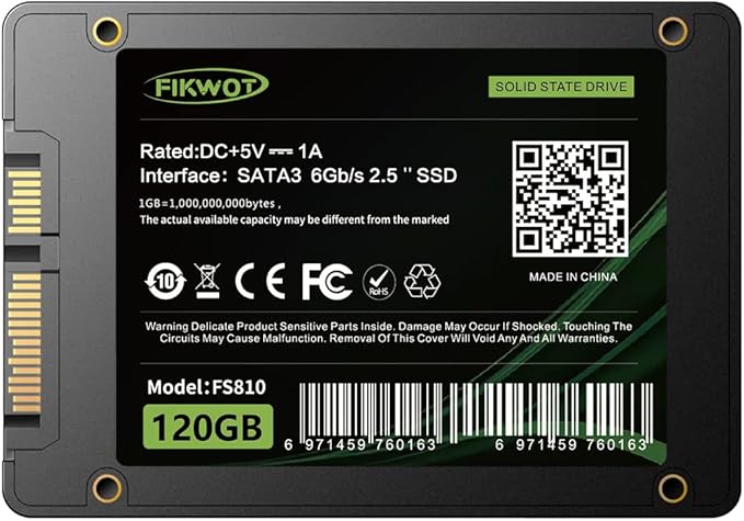 FS810 500GB SSD, 2.5" SSD SATA III 6Gb/s, Solid State Drives, Up to 560MB/s, 3D NAND TLC Flash, Internal SSD for Desktops and Laptops(Black)