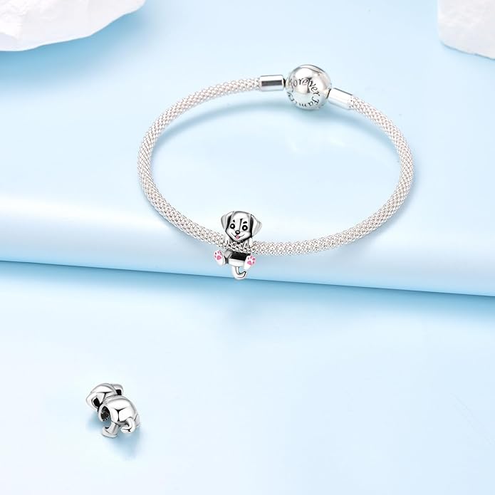 Cute Panda Animal 925 Sterling Silver Charms for Bracelets and Necklace Dangle Pendants Butterfly Elephant Dog Bead Jewelry Present for Women Family Friends