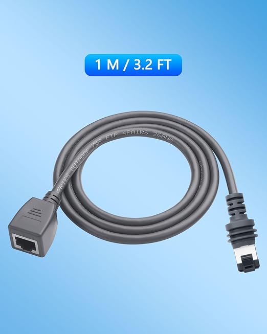CERRXIAN for Starlink Gen 3 Ethernet Adapter Cable, 1000 Mbps Starlink Cable SPX to RJ45 Replacement Cable Adapter Gen 3 RJ45 Converter for House/Camping (Indoor)