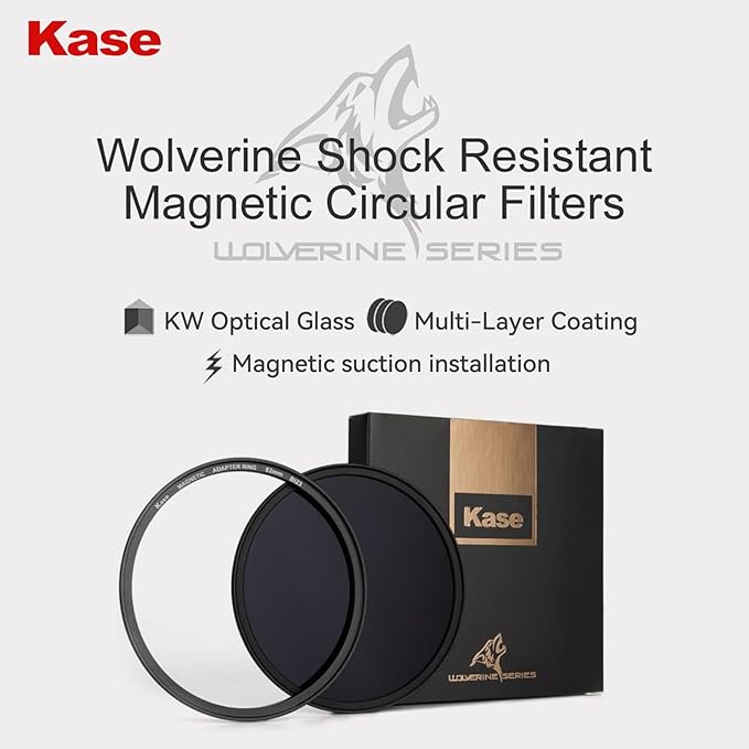 Kase Wolverine 72mm ND100000 16.5 Stop Magnetic Filter Incl Adapter Neutral Density Filters