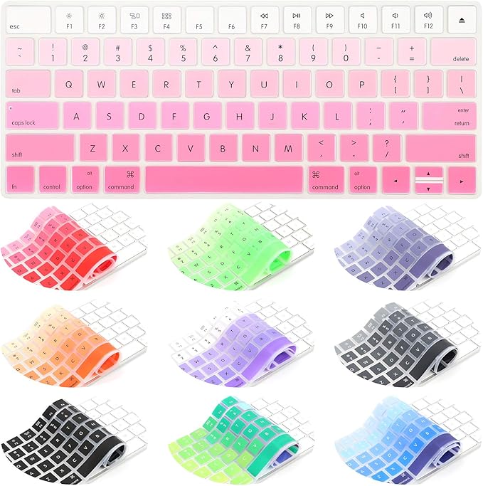 Allinside Ombre Pink Cover for Apple Magic Keyboard (MLA22LL/A) with US Layout