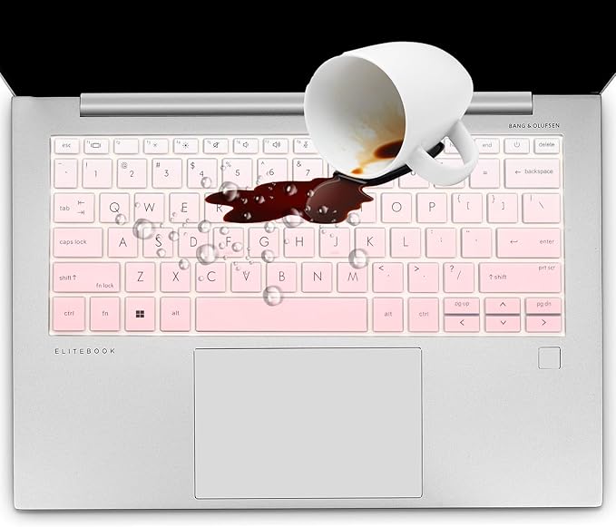 Keyboard Cover for HP EliteBook 830 835 840 845 1040 G9 G10 2023 2022 13.3 14 inch Laptop Accessories Keyboard Protective Skin (Not fit The 830/840/845/1040 G8 G7 G6 G5 G4 G3) -Ombrepink