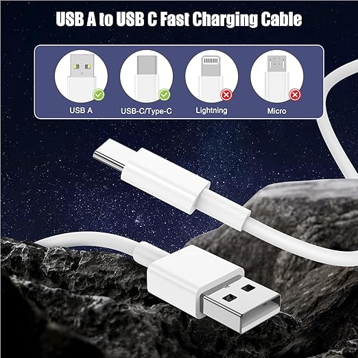 Car Carplay Cable USB to USB C Cable for iPhone 16 15 Pro Plus Pro Max,3-Pack 3.3FT USB A to USB C Cable for iPad Pro/Air/Mini,for Samsung S24/S23/S22/S21,for MacBook Pro/Air and More