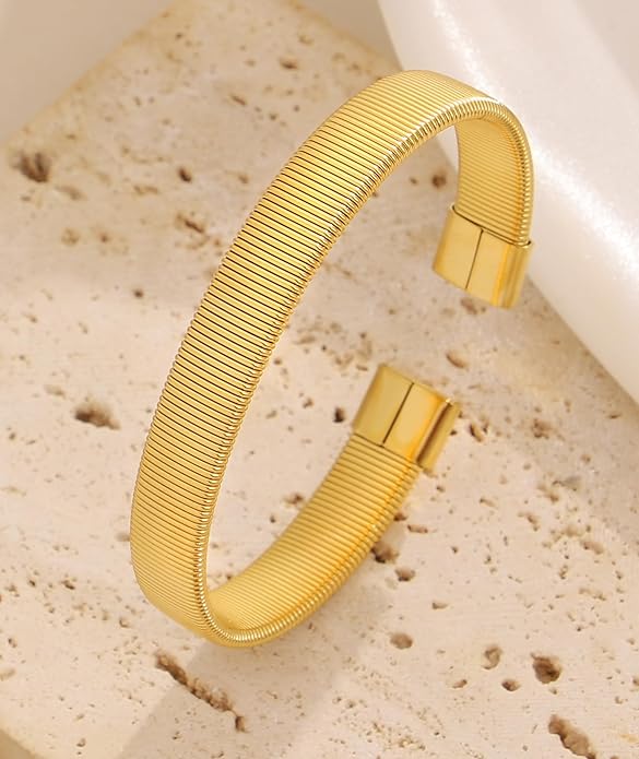 hotoo Minimalist Cuff Bracelets for Women Stackable Bracelet Christmas