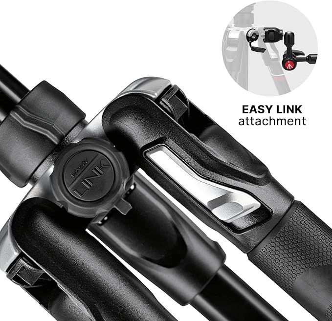 Manfrotto Befree Advanced Camera Tripod Kit with Twist Closure, Travel Tripod Kit with Ball Head, Portable and Compact, Camera Tripod in Aluminum for DSLR, Reflex, Mirrorless, Camera Accessories
