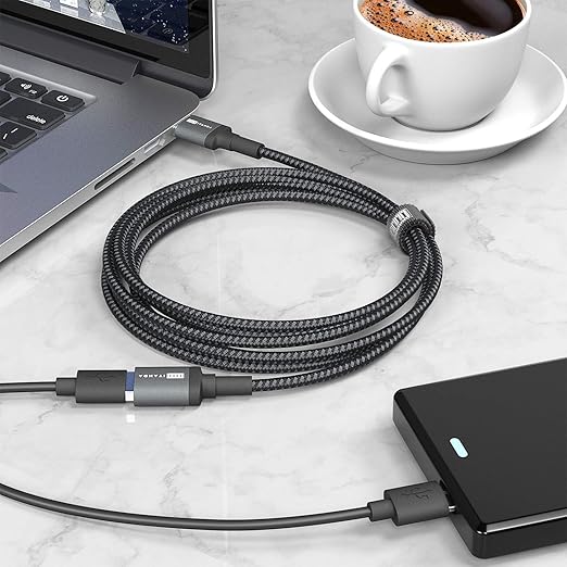 ITD ITANDA 6FT USB Extension Cable USB 3.0 Extension Cord Type A Male to Female 5Gbps Data Transfer for Keyboard, Mouse, PlayStation, Xbox, Flash Drive, Printer, Camera and More, Grey