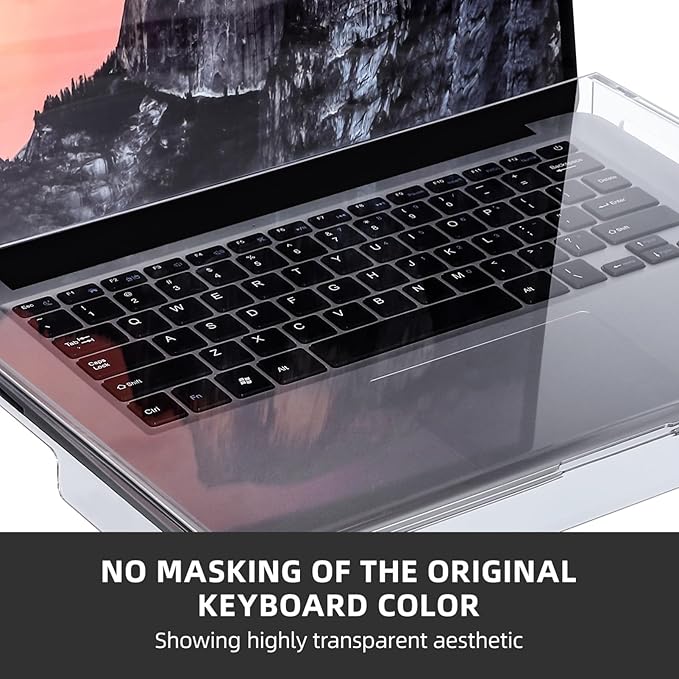 NOLITOY Acrylic Keyboard Cover, Clear Protector, PC Desk Stand for Keyboard Storage Acrylic Monitor Stand Riser and