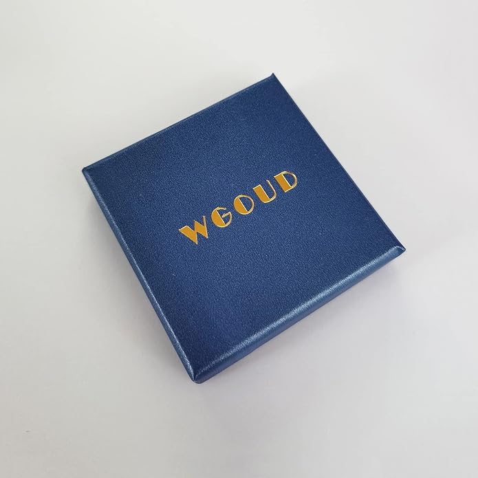 Wgoud 6 Pairs Gold Hoop Earrings Set for Women, 14K Gold Plated Hypoallergenic Lightweight Chunky Open Huggie Hoops Earrings Jewelry for Gifts.