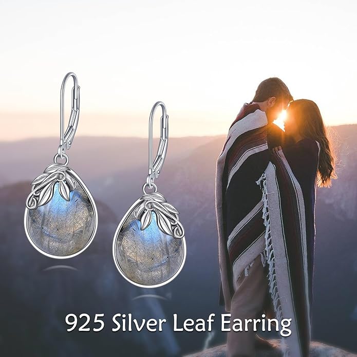 VONALA Flower Earrings for Women 925 Sterling Silver Rose/Lotus/Scottish Thistle/Tulip/Lilac/Mushroom/Pineapple Dangle Drop Earrings Flower Jewelry Gifts for Women Girls Birthday Gifts