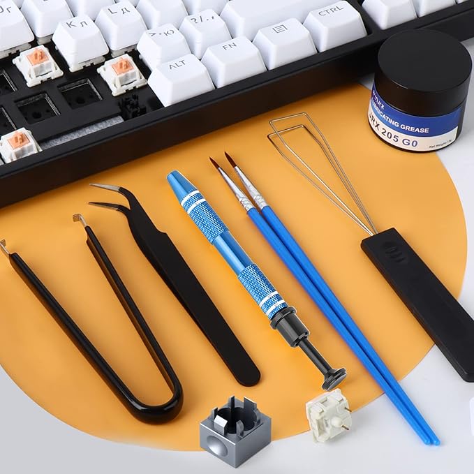 RUNJRX Keyboard Lube Kit and Switch Lube 15g/0.53oz JRX-205 G0 with Switch Opener Tweezers for Custom Keyboard