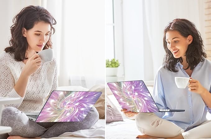 Tuiklol for MacBook Pro 14 Inch Case 2024-2021 Release M4 A3112 A3401 A3185/M3 A2918 A2992/M2 A2779/M1 A2442 Pro/Max,Hard Shell Case with Keyboard Cover & Screen Protector for Touch ID,Bright abstract
